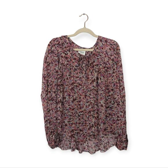 NWT Isabel Marant Étoile Daytonea Multicolor Printed Tie Front Blouse - Picture 1 of 11